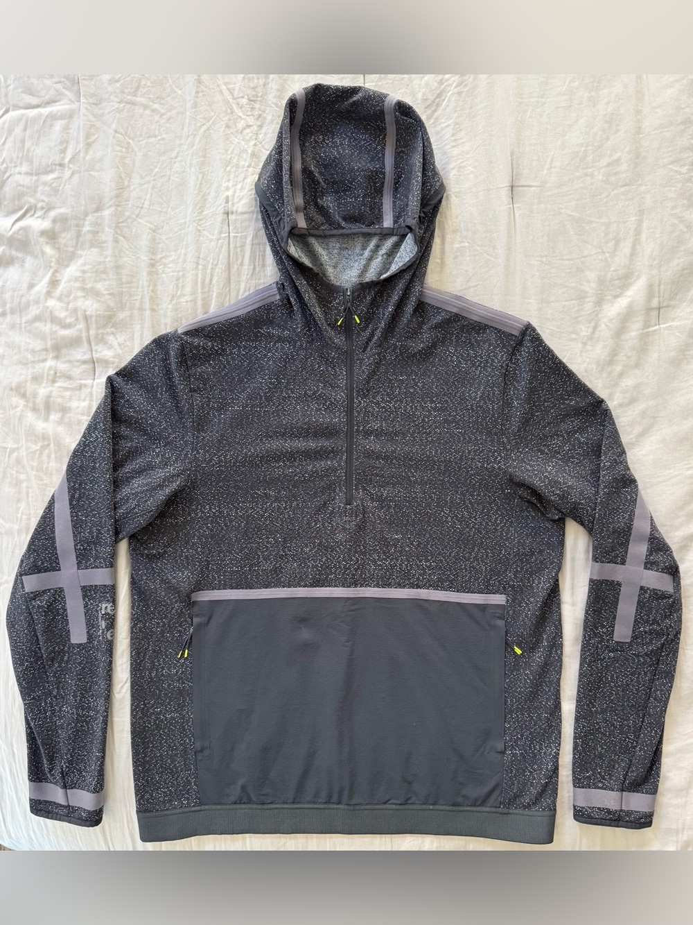 lululemon x Robert Geller Take The Moment 1/2 Zip Hoodie XL Flicker Black